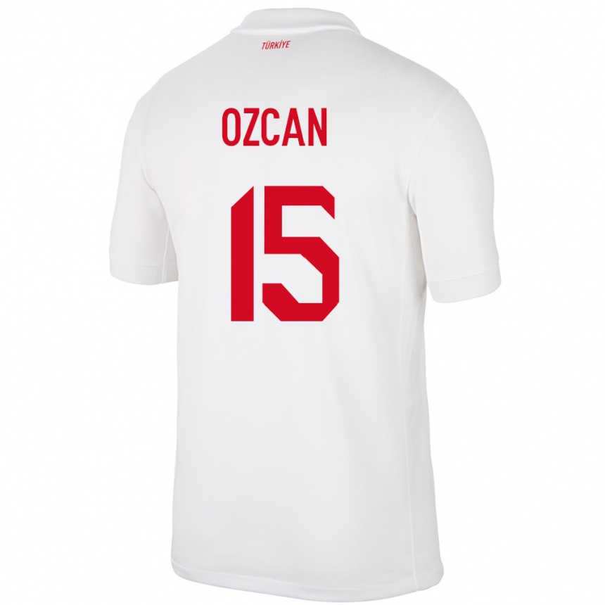 Niño Fútbol Camiseta Turquía Salih Özcan #15 Blanco 1ª Equipación 24-26 Argentina