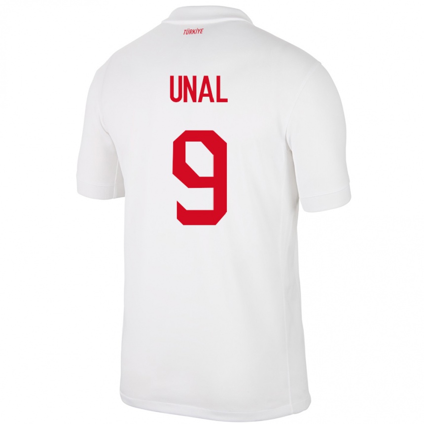 Niño Fútbol Camiseta Turquía Enes Ünal #9 Blanco 1ª Equipación 24-26 Argentina