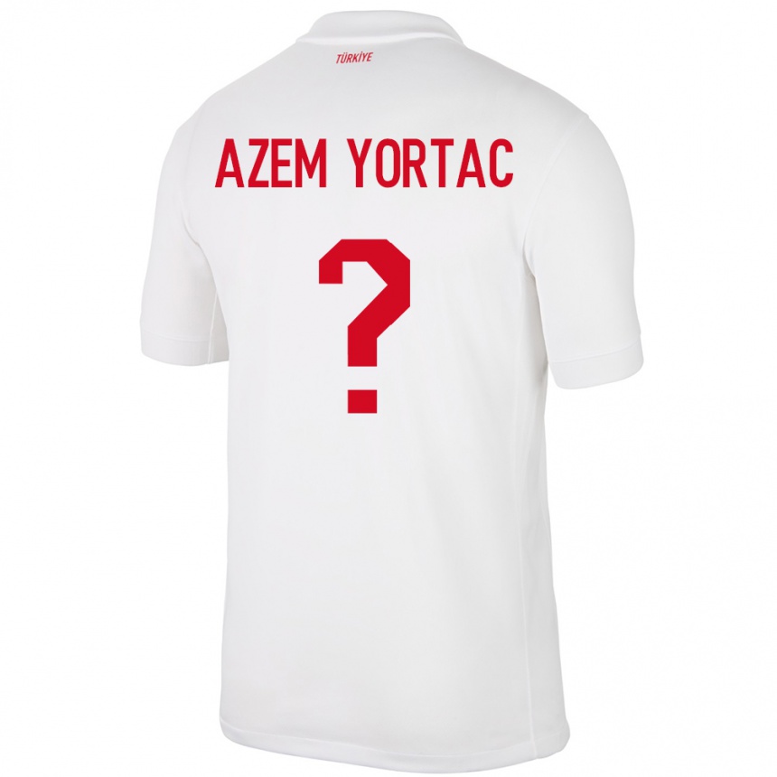 Niño Fútbol Camiseta Turquía Mustafa Azem Yortaç #0 Blanco 1ª Equipación 24-26 Argentina