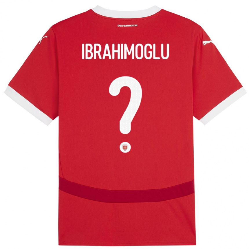 Niño Fútbol Camiseta Austria Mücahit Ibrahimoglu #0 Rojo 1ª Equipación 24-26 Argentina