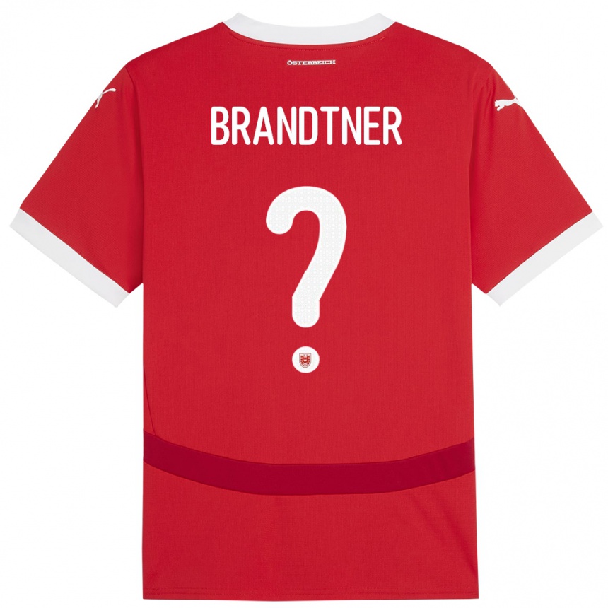 Niño Fútbol Camiseta Austria Jakob Brandtner #0 Rojo 1ª Equipación 24-26 Argentina