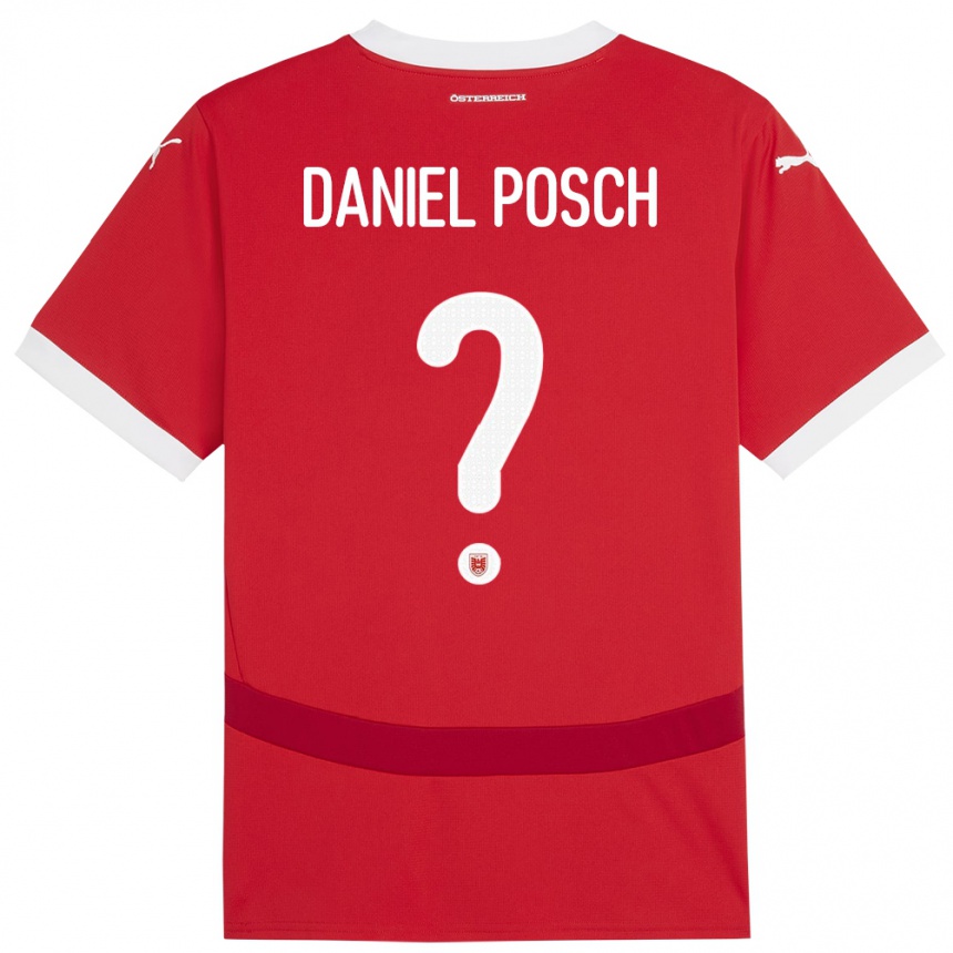 Niño Fútbol Camiseta Austria Daniel Posch #0 Rojo 1ª Equipación 24-26 Argentina