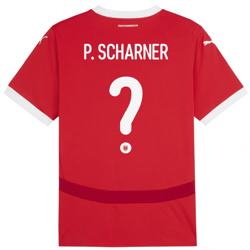 Niño Fútbol Camiseta Austria Paul Scharner #0 Rojo 1ª Equipación 24-26 Argentina