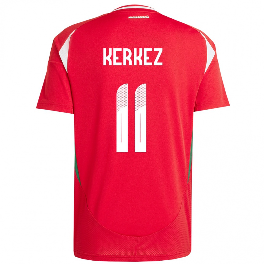 Niño Fútbol Camiseta Hungría Milos Kerkez #11 Rojo 1ª Equipación 24-26 Argentina