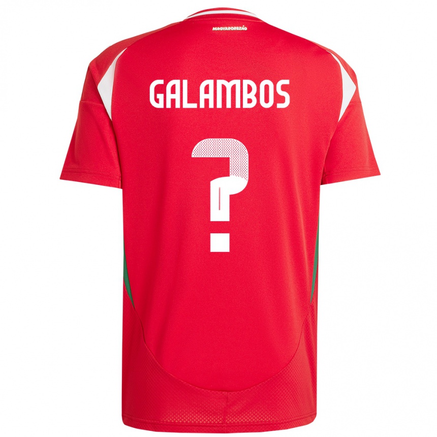 Niño Fútbol Camiseta Hungría János Galambos #0 Rojo 1ª Equipación 24-26 Argentina