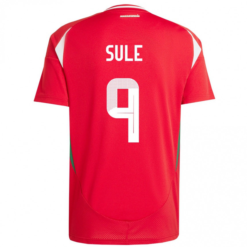 Niño Fútbol Camiseta Hungría Dóra Süle #9 Rojo 1ª Equipación 24-26 Argentina