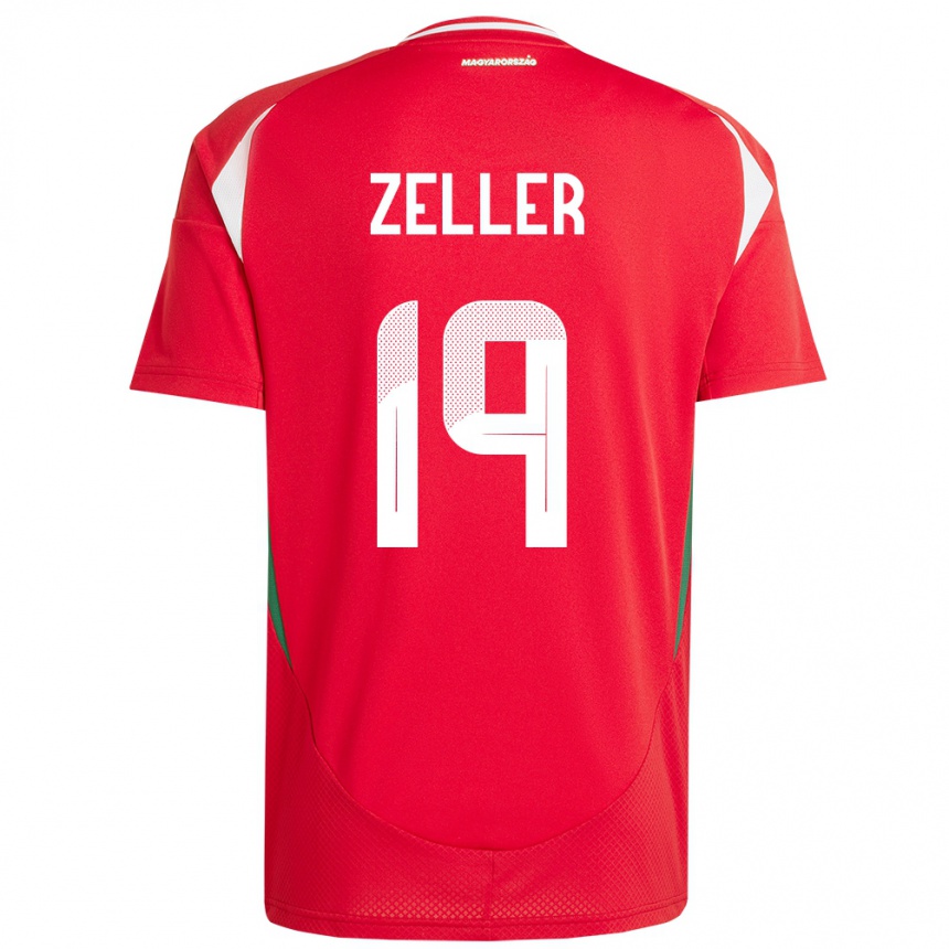 Niño Fútbol Camiseta Hungría Dóra Zeller #19 Rojo 1ª Equipación 24-26 Argentina