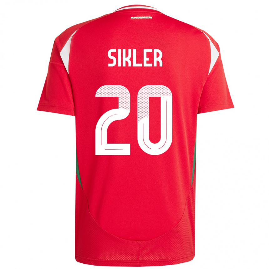 Niño Fútbol Camiseta Hungría Kinga Sikler #20 Rojo 1ª Equipación 24-26 Argentina