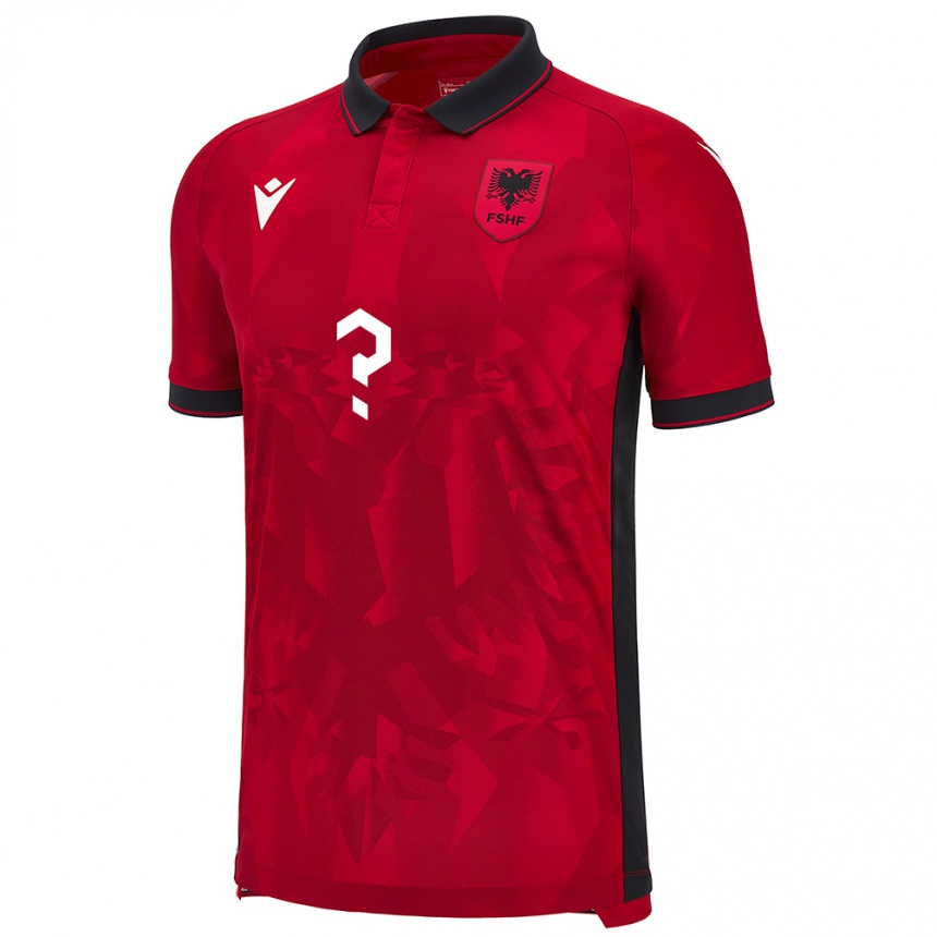 Niño Fútbol Camiseta Albania Olsi Myrta #0 Rojo 1ª Equipación 24-26 Argentina