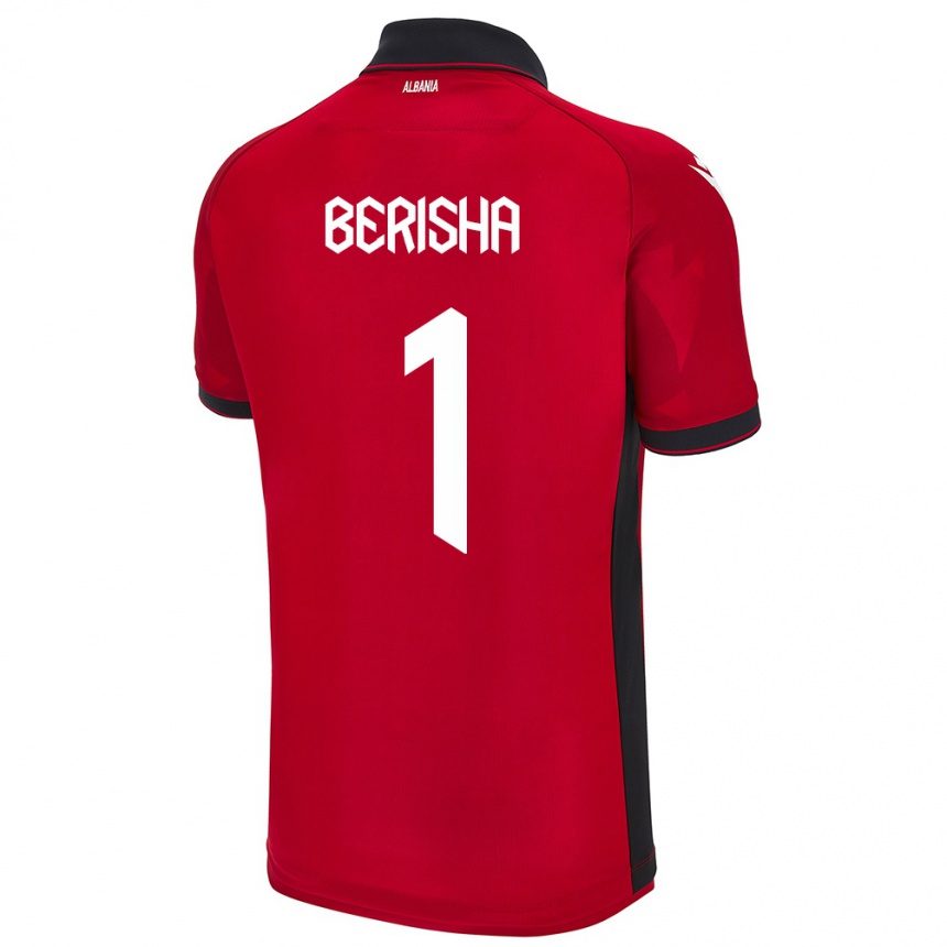 Niño Fútbol Camiseta Albania Etrit Berisha #1 Rojo 1ª Equipación 24-26 Argentina