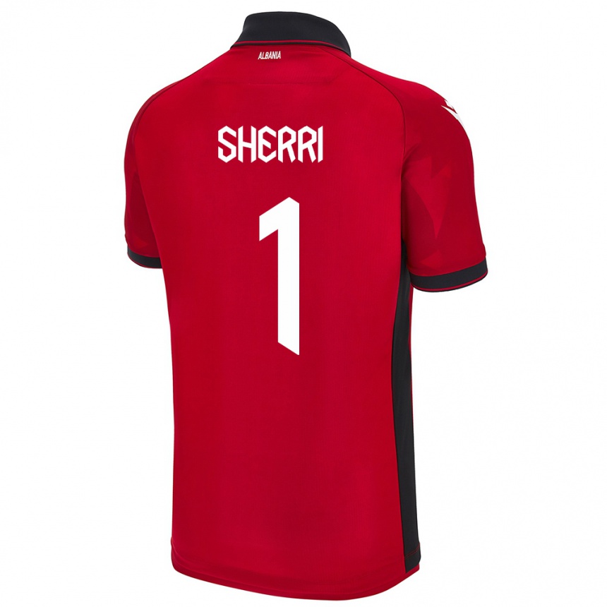 Niño Fútbol Camiseta Albania Alen Sherri #1 Rojo 1ª Equipación 24-26 Argentina