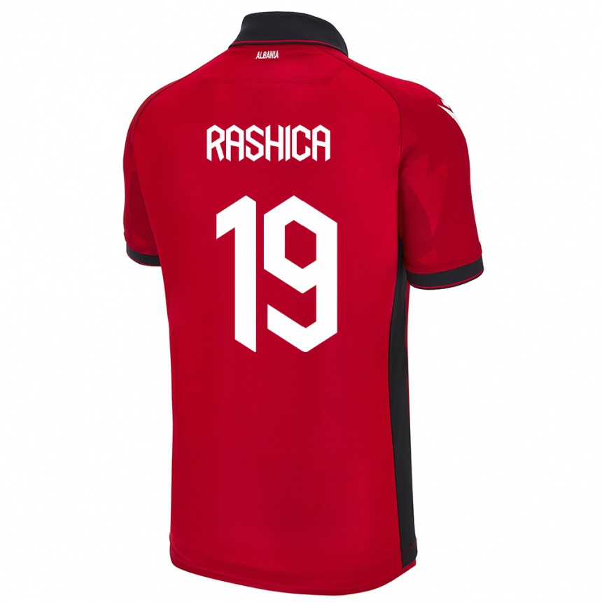 Niño Fútbol Camiseta Albania Ermir Rashica #19 Rojo 1ª Equipación 24-26 Argentina