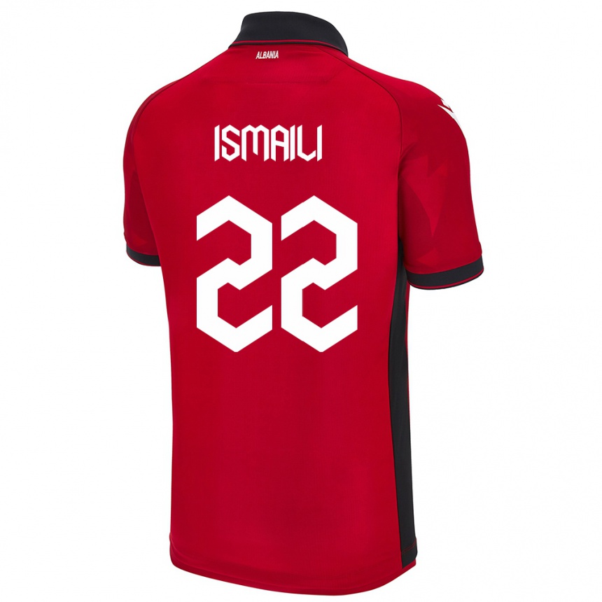 Niño Fútbol Camiseta Albania Ysni Ismaili #22 Rojo 1ª Equipación 24-26 Argentina