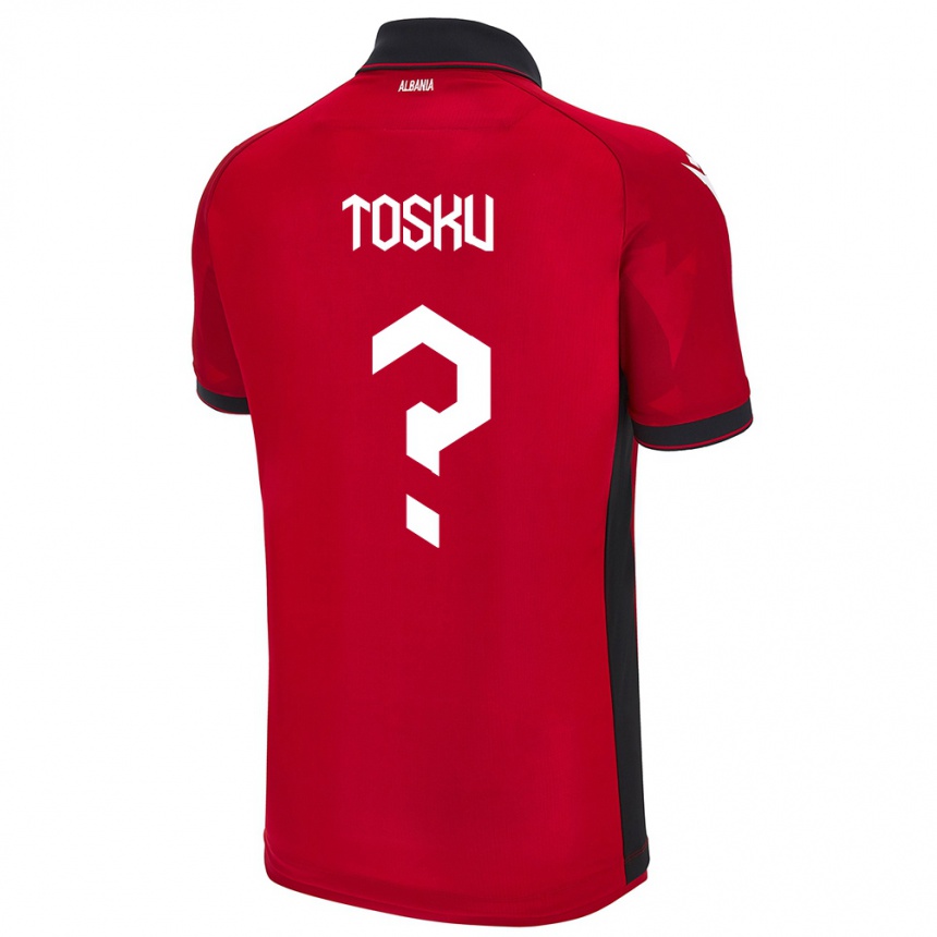 Niño Fútbol Camiseta Albania Frederik Tosku #0 Rojo 1ª Equipación 24-26 Argentina