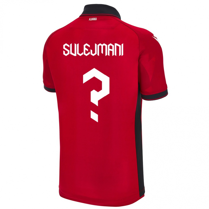 Niño Fútbol Camiseta Albania Muhadin Sulejmani #0 Rojo 1ª Equipación 24-26 Argentina