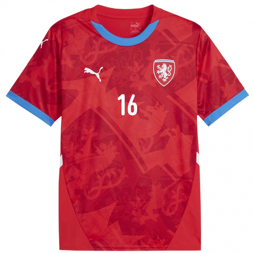 Niño Fútbol Camiseta Chequia Ivana Pižlová #16 Rojo 1ª Equipación 24-26 Argentina