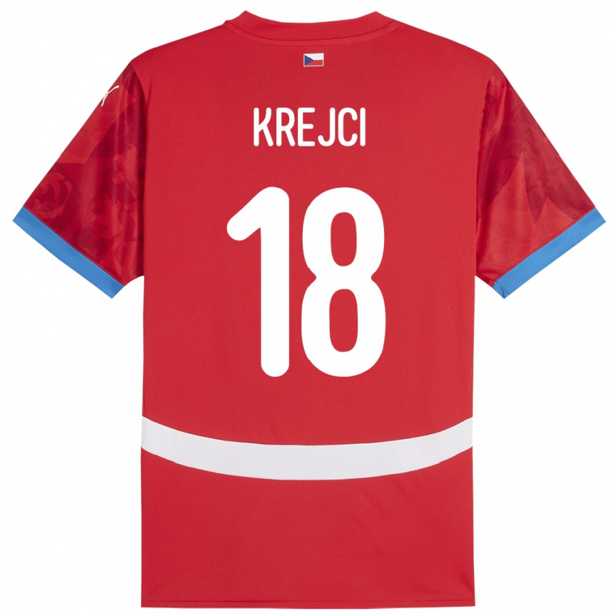 Niño Fútbol Camiseta Chequia Ladislav Krejci #18 Rojo 1ª Equipación 24-26 Argentina