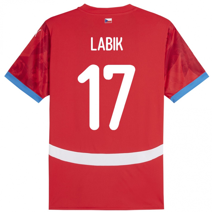 Niño Fútbol Camiseta Chequia Albert Labik #17 Rojo 1ª Equipación 24-26 Argentina