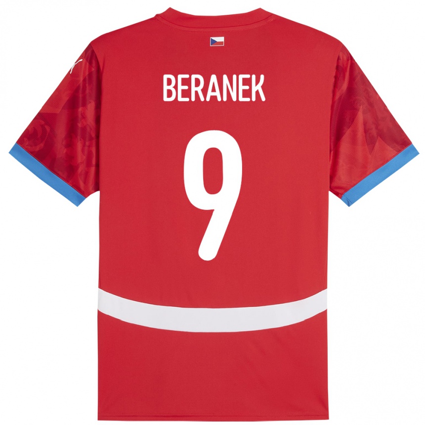 Niño Fútbol Camiseta Chequia Marek Beranek #9 Rojo 1ª Equipación 24-26 Argentina