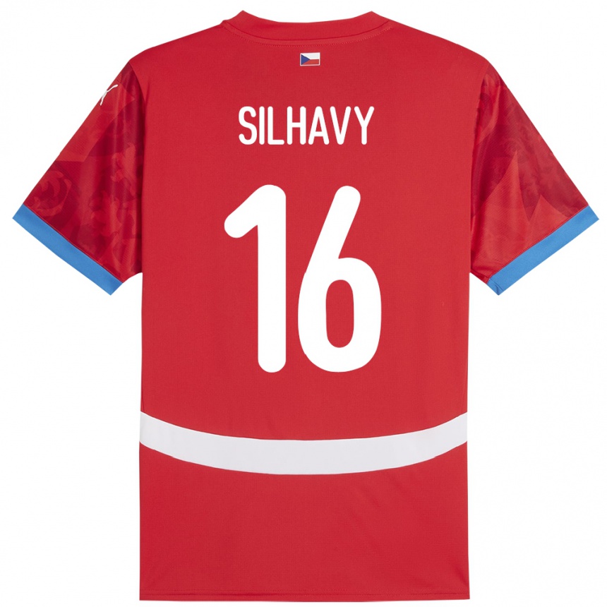 Niño Fútbol Camiseta Chequia Matyas Silhavy #16 Rojo 1ª Equipación 24-26 Argentina