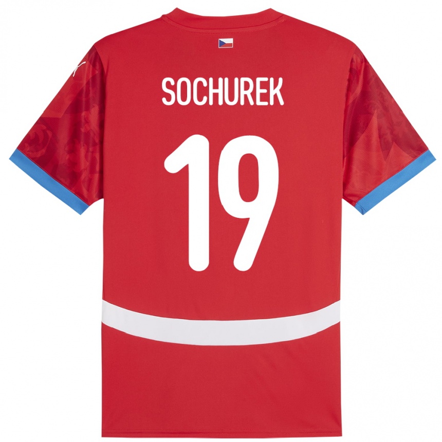 Niño Fútbol Camiseta Chequia Hugo Sochurek #19 Rojo 1ª Equipación 24-26 Argentina