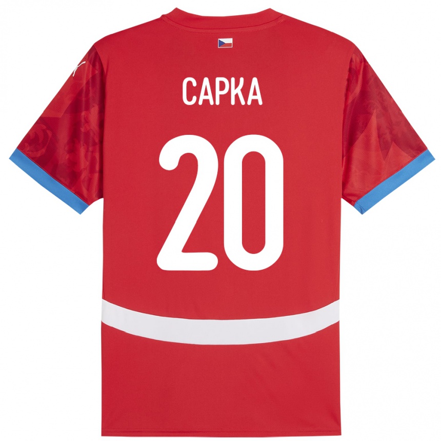 Niño Fútbol Camiseta Chequia Filip Capka #20 Rojo 1ª Equipación 24-26 Argentina