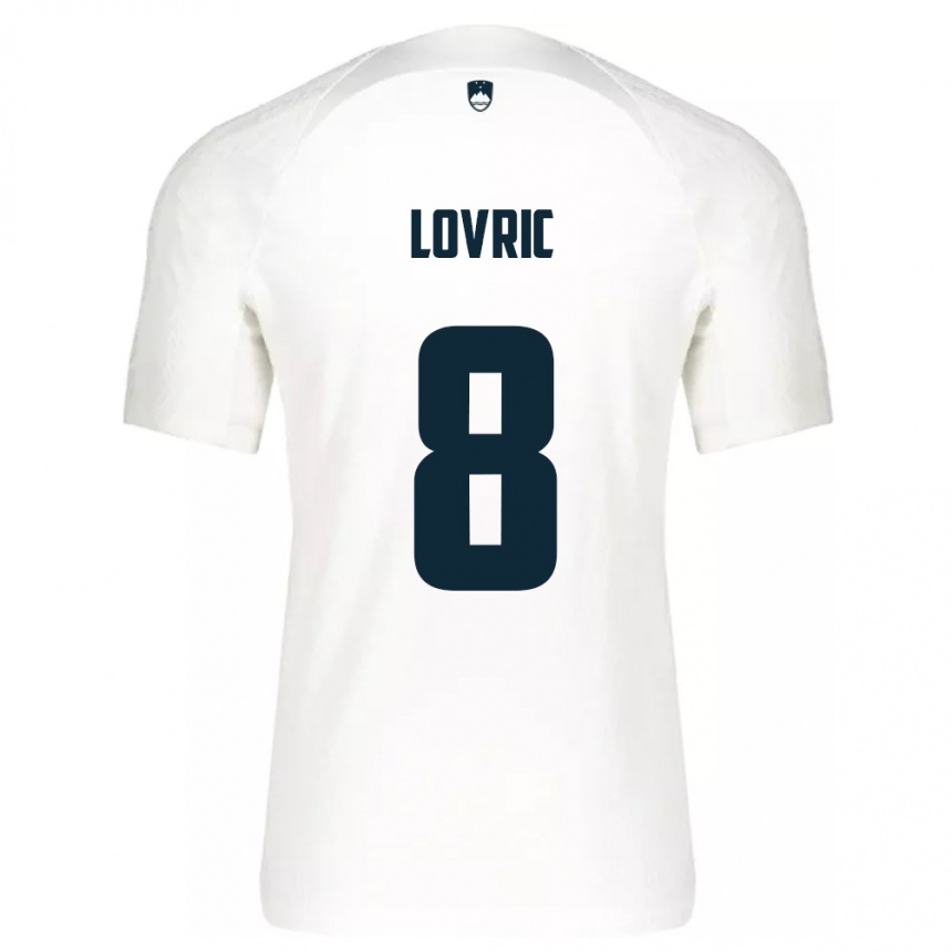 Niño Fútbol Camiseta Eslovenia Sandi Lovric #8 Blanco 1ª Equipación 24-26 Argentina