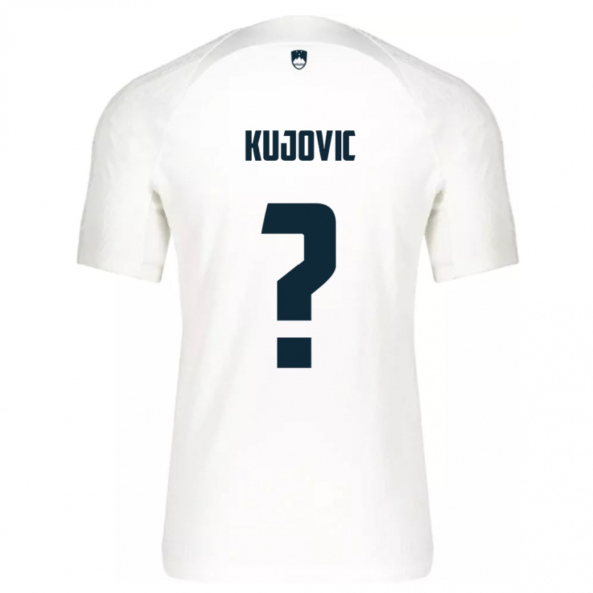 Niño Fútbol Camiseta Eslovenia Tian Kujovic #0 Blanco 1ª Equipación 24-26 Argentina