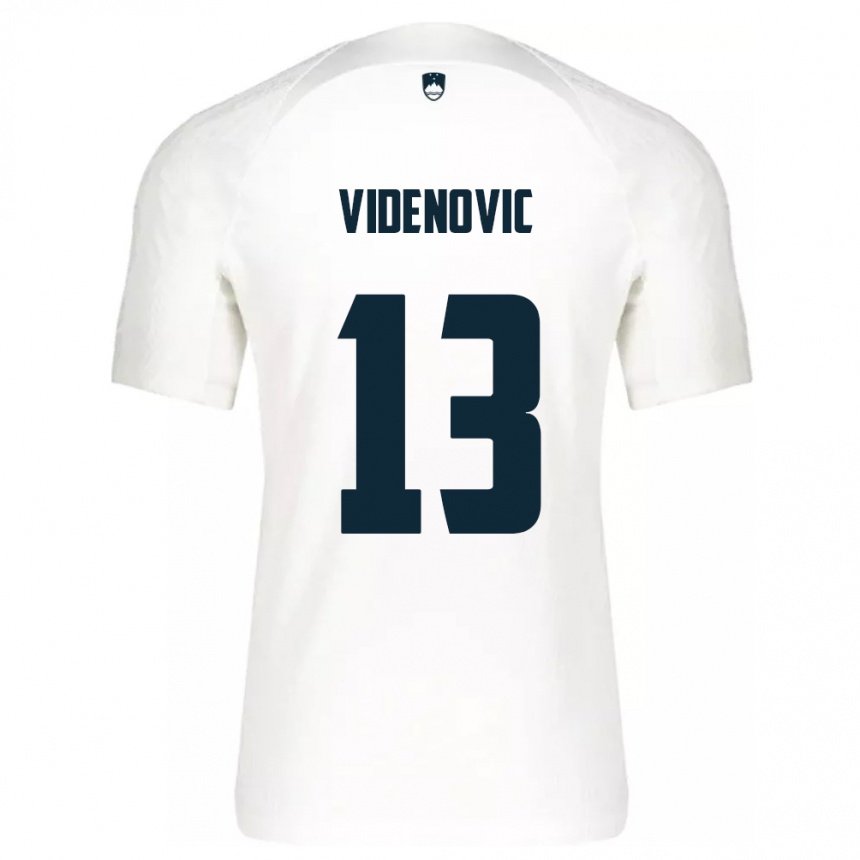 Niño Fútbol Camiseta Eslovenia Denis Videnovic #13 Blanco 1ª Equipación 24-26 Argentina