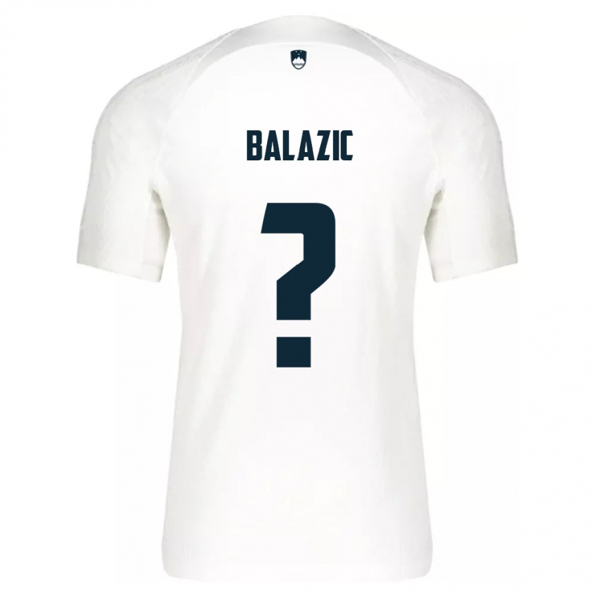 Niño Fútbol Camiseta Eslovenia Jan Balazic #0 Blanco 1ª Equipación 24-26 Argentina