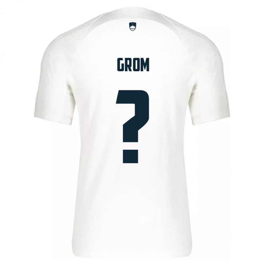 Niño Fútbol Camiseta Eslovenia Artem Grom #0 Blanco 1ª Equipación 24-26 Argentina