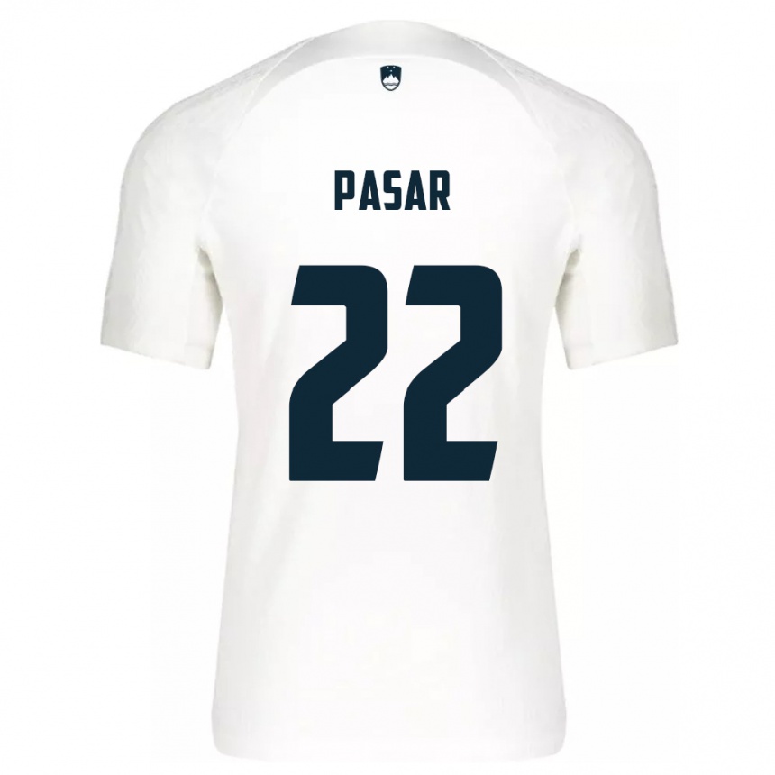 Niño Fútbol Camiseta Eslovenia Melania Pasar #22 Blanco 1ª Equipación 24-26 Argentina