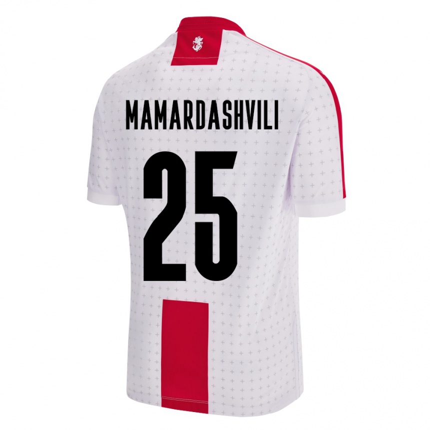 Niño Fútbol Camiseta Georgia Giorgi Mamardashvili #25 Blanco 1ª Equipación 24-26 Argentina