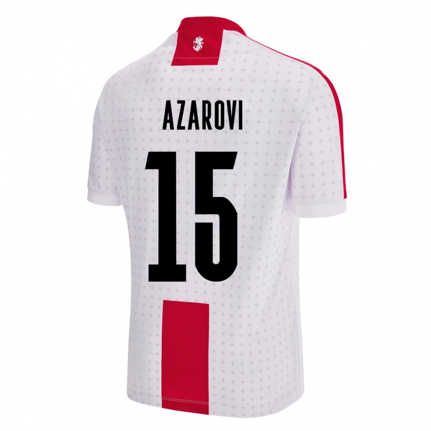 Niño Fútbol Camiseta Georgia Irakli Azarovi #15 Blanco 1ª Equipación 24-26 Argentina