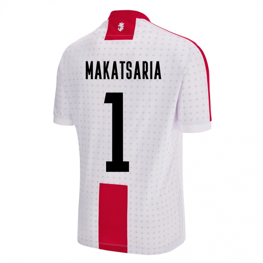 Niño Fútbol Camiseta Georgia Mikheil Makatsaria #1 Blanco 1ª Equipación 24-26 Argentina