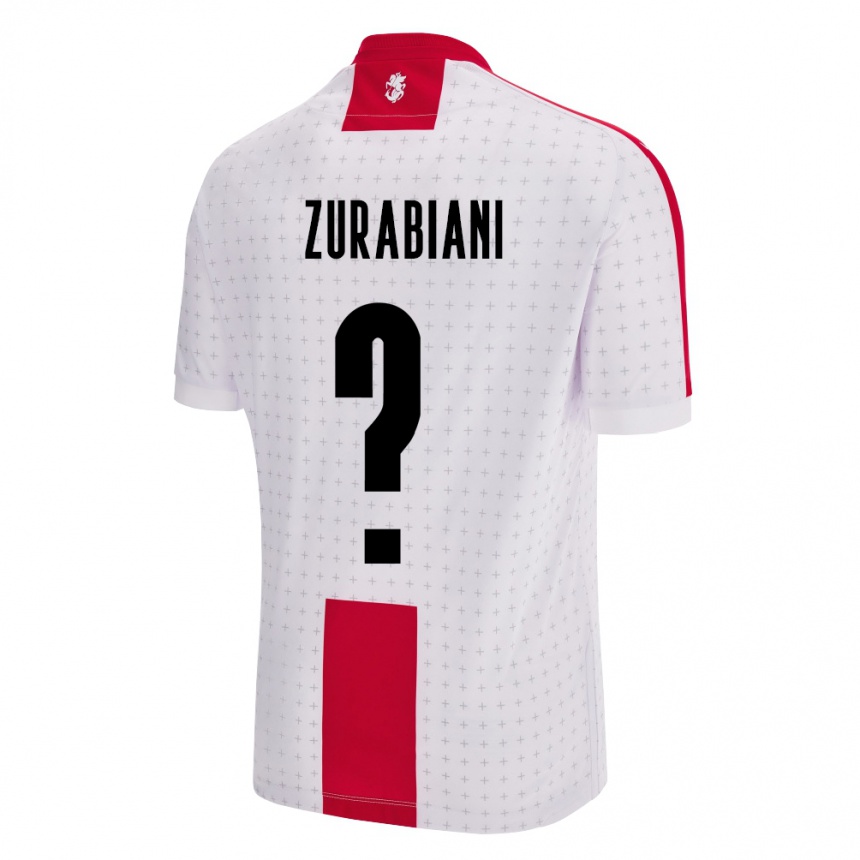 Niño Fútbol Camiseta Georgia Davit Zurabiani #0 Blanco 1ª Equipación 24-26 Argentina