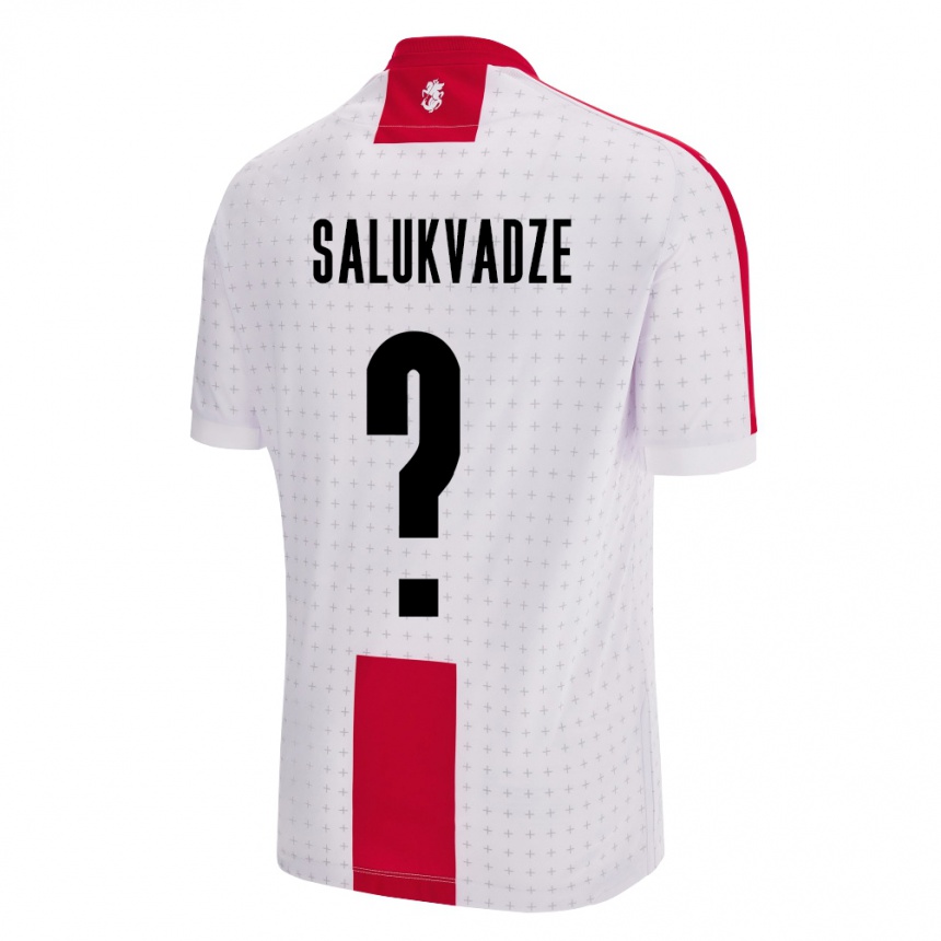 Niño Fútbol Camiseta Georgia Luka Salukvadze #0 Blanco 1ª Equipación 24-26 Argentina