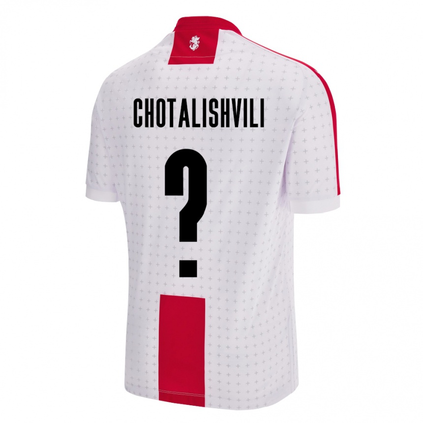 Niño Fútbol Camiseta Georgia Tsotne Chotalishvili #0 Blanco 1ª Equipación 24-26 Argentina