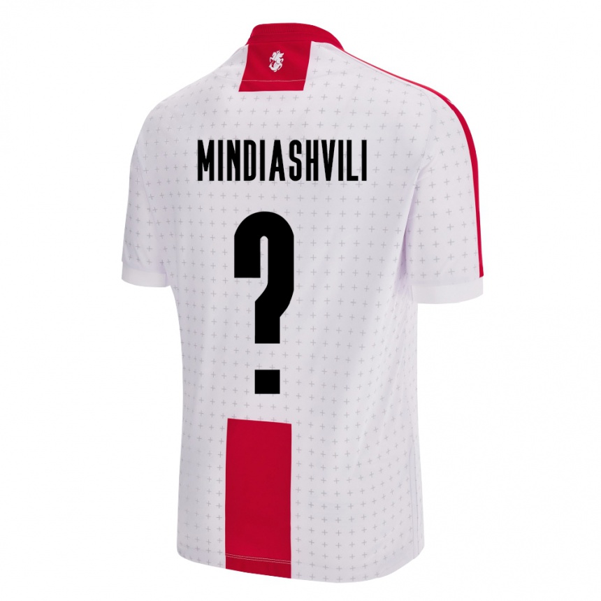 Niño Fútbol Camiseta Georgia Tornike Mindiashvili #0 Blanco 1ª Equipación 24-26 Argentina