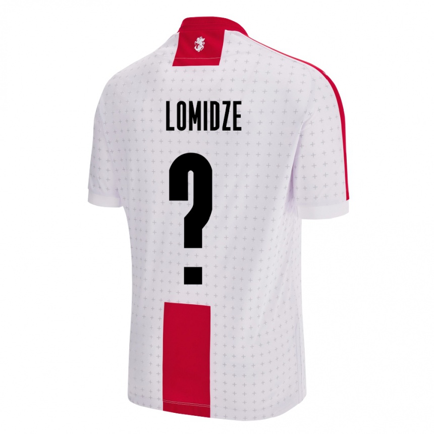 Niño Fútbol Camiseta Georgia Giorgi Lomidze #0 Blanco 1ª Equipación 24-26 Argentina