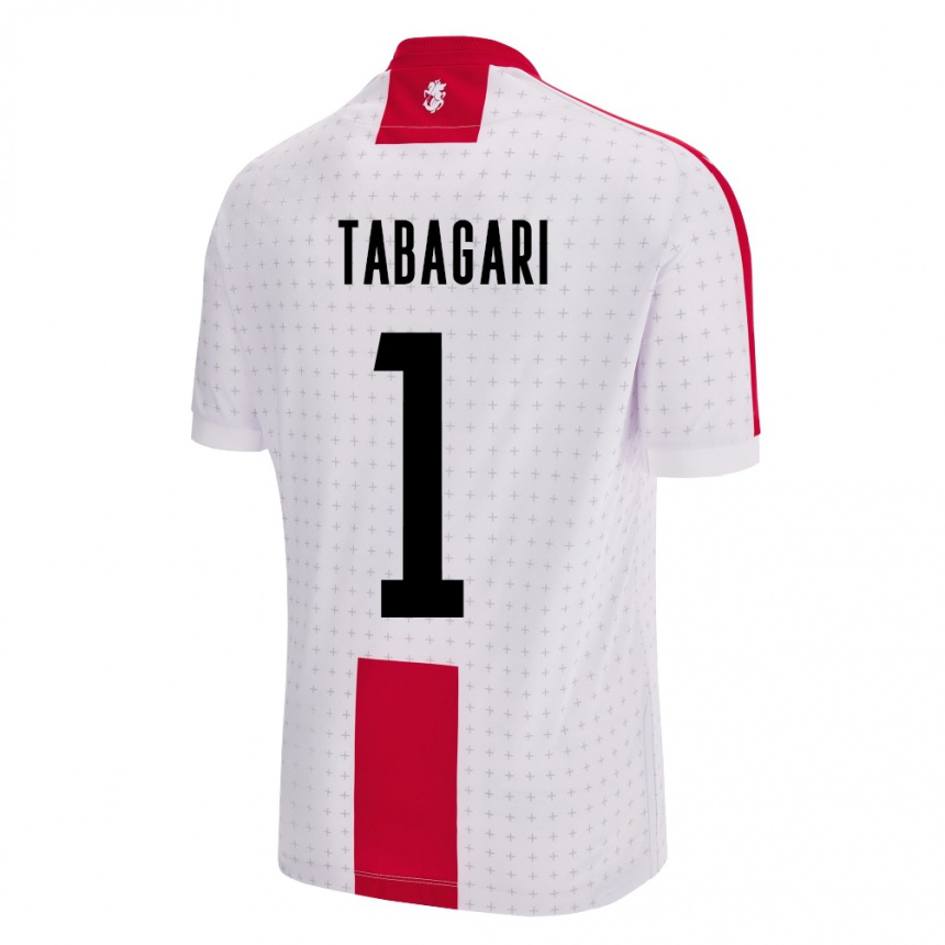 Niño Fútbol Camiseta Georgia Eka Tabagari #1 Blanco 1ª Equipación 24-26 Argentina