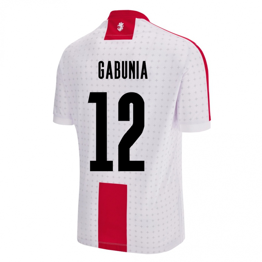 Niño Fútbol Camiseta Georgia Tatia Gabunia #12 Blanco 1ª Equipación 24-26 Argentina