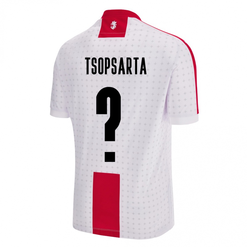 Niño Fútbol Camiseta Georgia Natela Tsopsarta #0 Blanco 1ª Equipación 24-26 Argentina