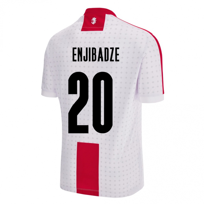 Niño Fútbol Camiseta Georgia Elene Enjibadze #20 Blanco 1ª Equipación 24-26 Argentina