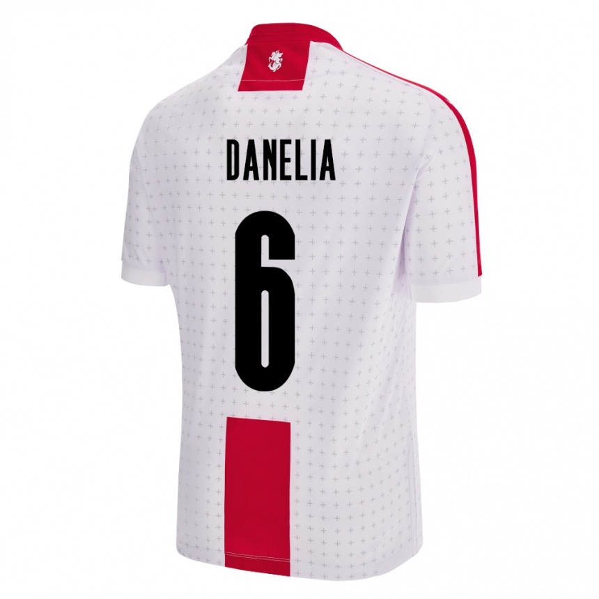 Niño Fútbol Camiseta Georgia Natia Danelia #6 Blanco 1ª Equipación 24-26 Argentina