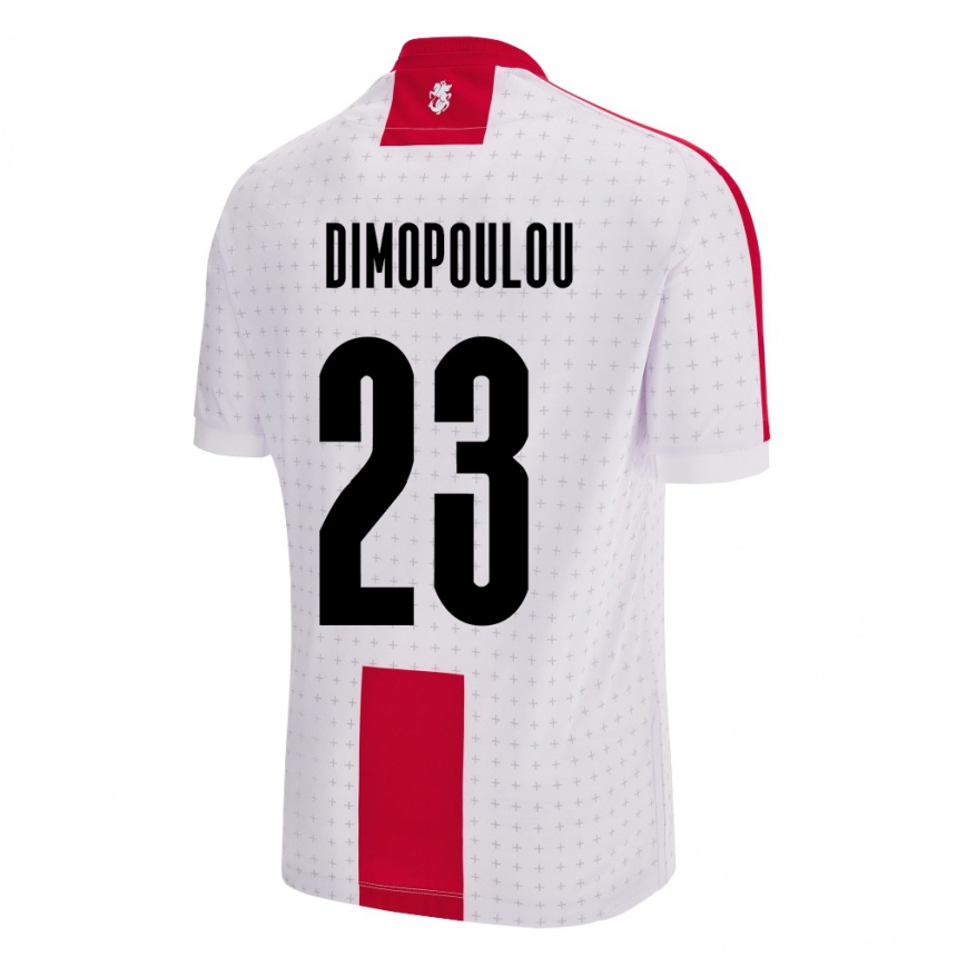 Niño Fútbol Camiseta Georgia Salomi Dimopoulou #23 Blanco 1ª Equipación 24-26 Argentina