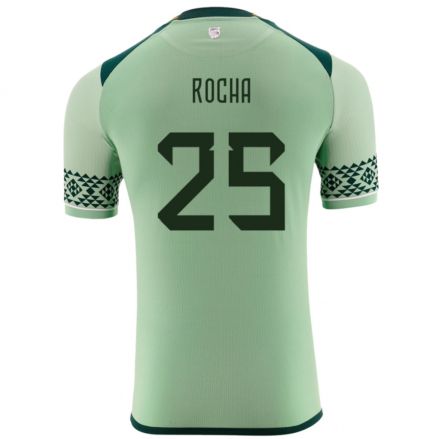 Niño Fútbol Camiseta Bolivia Yomar Rocha #25 Verde Claro 1ª Equipación 24-26 Argentina