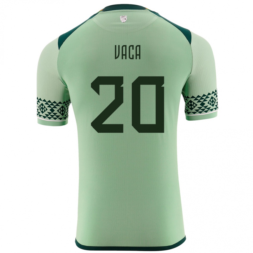 Niño Fútbol Camiseta Bolivia Pablo Vaca #20 Verde Claro 1ª Equipación 24-26 Argentina