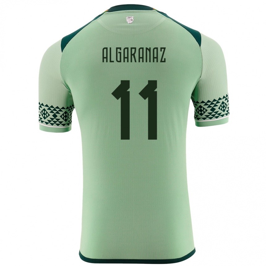 Niño Fútbol Camiseta Bolivia Carmelo Algarañaz #11 Verde Claro 1ª Equipación 24-26 Argentina