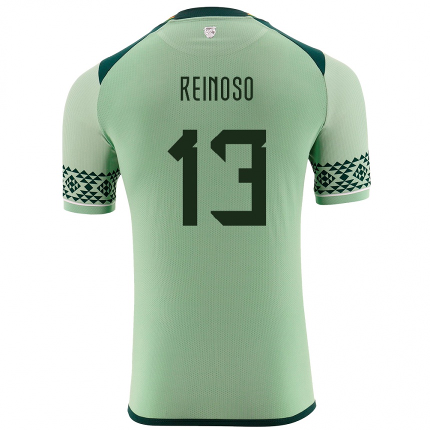 Niño Fútbol Camiseta Bolivia Jair Reinoso #13 Verde Claro 1ª Equipación 24-26 Argentina